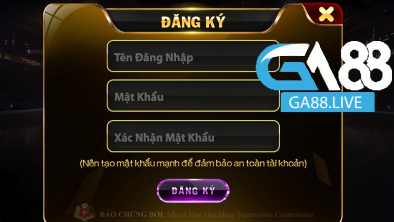 Hướng dẫn các bước đăng ký GA88
