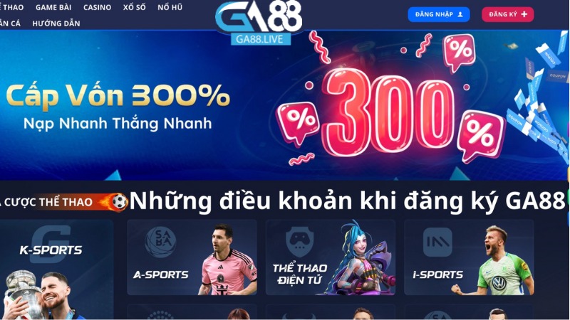 Các điều kiện khi thực hiện đăng ký GA88